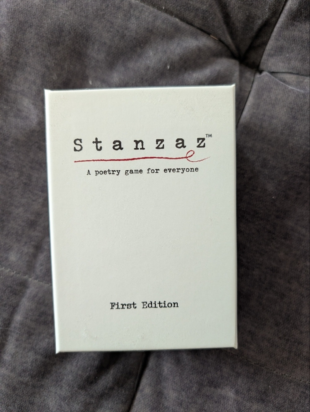 Stanzaz First Edition Poetry Game